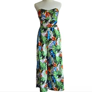No Boundaries Tropical Print Jumpsuit Size S Juniors